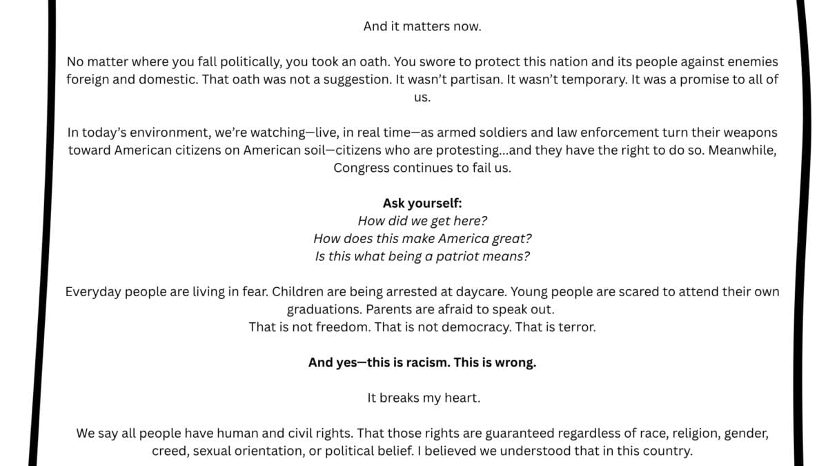 Open Letter to the U.S. Military: Remember Your Oath to Protect