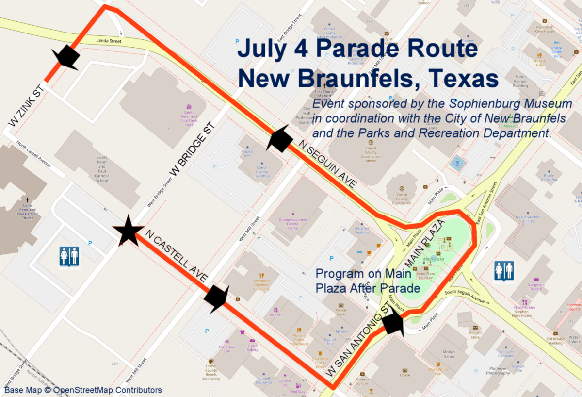 Sophienburg’s 2025 Old Time 4th of July Parade